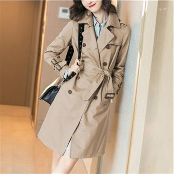 women's jackets fashion high-end 2021 spring autumn women long double-breasted trench coat x4781, Black;brown
women's jackets fashion high-end 2021 spring autumn women long double-breasted trench coat x4781, Black;brown