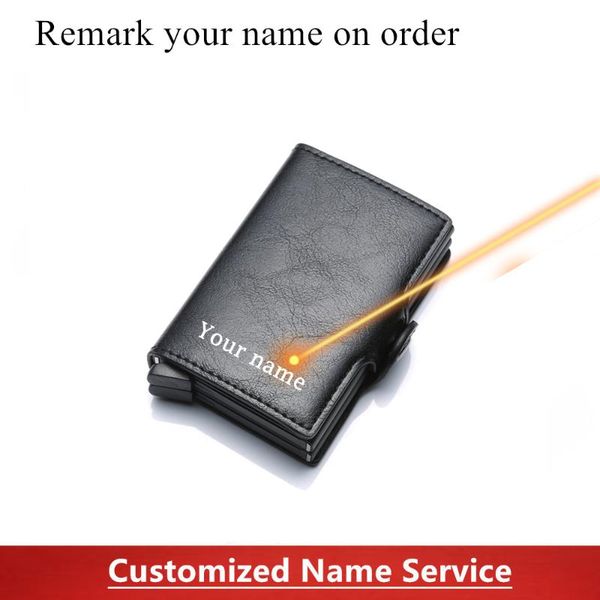individual customized pu leather male business credit two aluminium alloy card holder smart wallet for gift rifd blocking black, Red;black
individual customized pu leather male business credit two aluminium alloy card holder smart wallet for gift rifd blocking black, Red;black