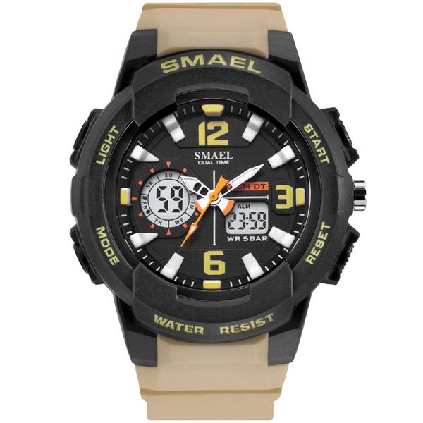 wholesale new smael 42.2mm 1643 quartz ditigal lovers watch mens student multifunction girl boy champagne strap sport watches a10a7, Slivery;brown
wholesale new smael 42.2mm 1643 quartz ditigal lovers watch mens student multifunction girl boy champagne strap sport watches a10a7, Slivery;brown