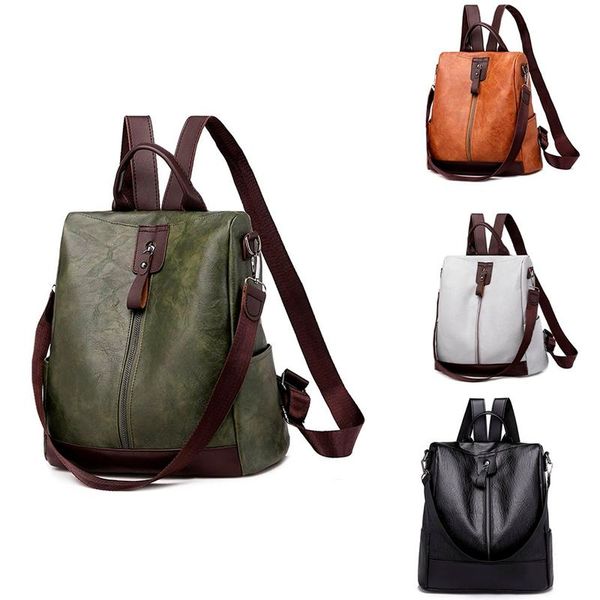 leather backpack female solid color large capacity folding bag student travel lady soft shoulder bag travel
leather backpack female solid color large capacity folding bag student travel lady soft shoulder bag travel