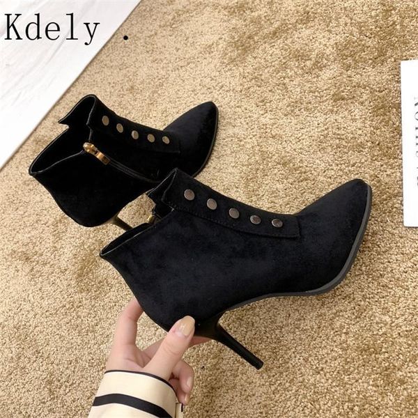 women high heel booties large size 35-39 fashion female high-heeled boots young ladies fashion booties heel cloth boots, Black
women high heel booties large size 35-39 fashion female high-heeled boots young ladies fashion booties heel cloth boots, Black