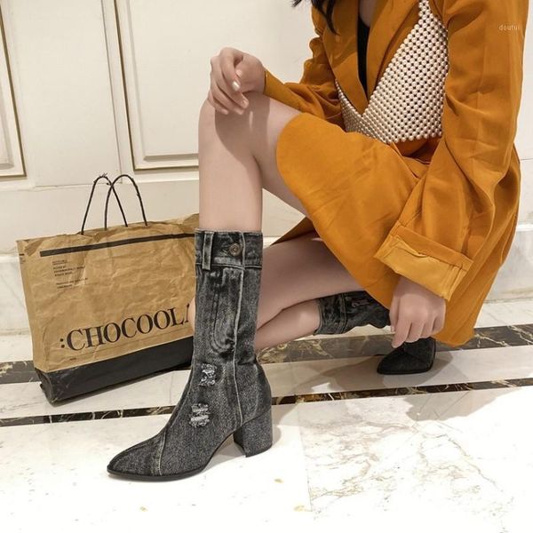boots womens denim jeans ripped mid calf block chunky pointed toe side zip punk motorcycle shoes black spring&winter warm styles1
boots womens denim jeans ripped mid calf block chunky pointed toe side zip punk motorcycle shoes black spring&winter warm styles1