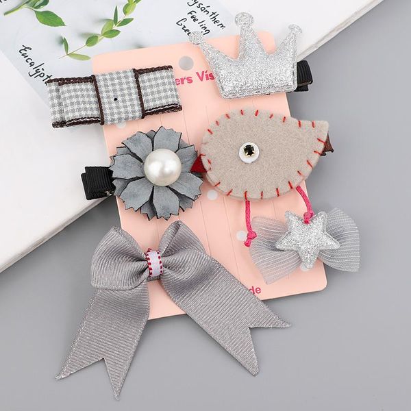 5/6pc kids children hair clips hair accessories for girls baby hairpin hair barrette pin star heart bow claw clamp hairgrip wmthqr, Black;brown
5/6pc kids children hair clips hair accessories for girls baby hairpin hair barrette pin star heart bow claw clamp hairgrip wmthqr, Black;brown