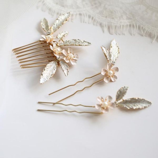 pearl flower women hair combs hair jewelry accessories leaf handmade pins women bridal head decoration ornament, Golden;silver
pearl flower women hair combs hair jewelry accessories leaf handmade pins women bridal head decoration ornament, Golden;silver