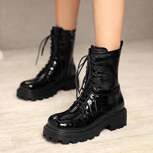 black brown autumn winter women boots platform flat heel ankle boots fashion square toe zipper shoes ladies
black brown autumn winter women boots platform flat heel ankle boots fashion square toe zipper shoes ladies