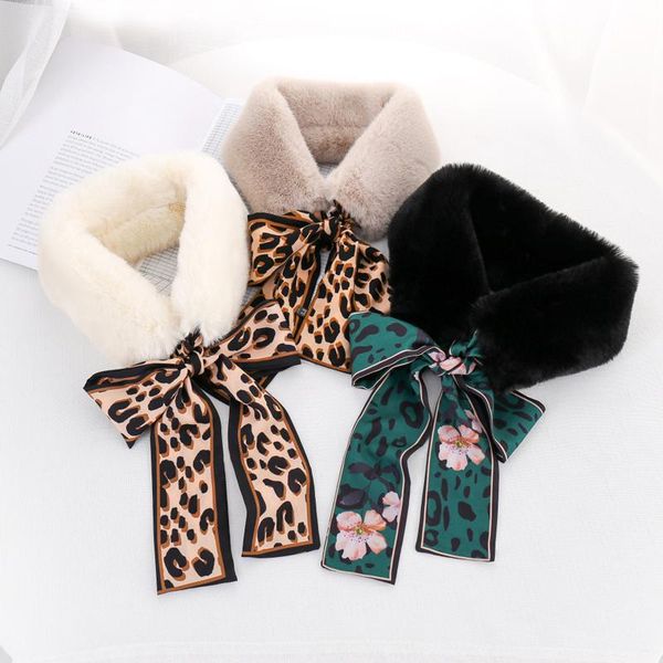 scarves fur scarf 2021 leopard print women winter skinny silk female neckerchief & wraps, Blue;gray
scarves fur scarf 2021 leopard print women winter skinny silk female neckerchief & wraps, Blue;gray