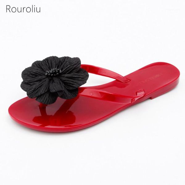 slippers rouroliu 2021 women summer flip flops outdoor flower flat heel pvc shoes non-slip beach slides1, Black
slippers rouroliu 2021 women summer flip flops outdoor flower flat heel pvc shoes non-slip beach slides1, Black
