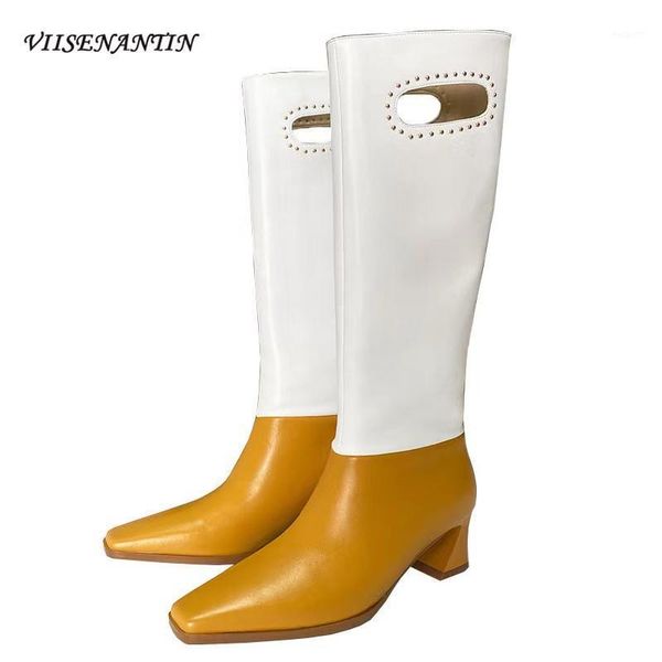 boots women's for fall/winter 2021 all-match square toe thick heel color matching tall knight fashion zapatos de mujer1, Black
boots women's for fall/winter 2021 all-match square toe thick heel color matching tall knight fashion zapatos de mujer1, Black