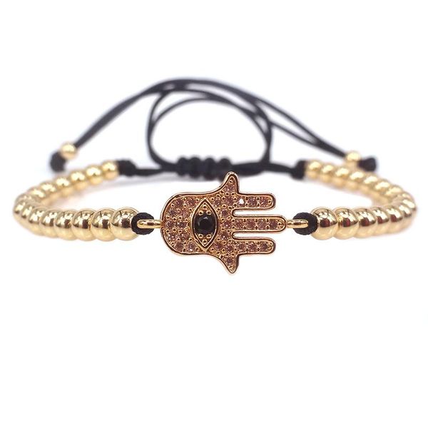 charm bracelets 2021 brand mens hamsa bracelet,24k gold tone connector with pave champagne cz bead braids macrame for men women, Golden;silver
charm bracelets 2021 brand mens hamsa bracelet,24k gold tone connector with pave champagne cz bead braids macrame for men women, Golden;silver