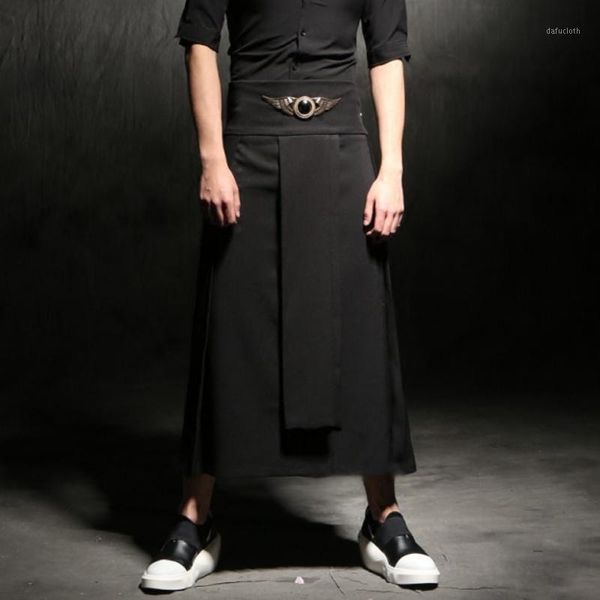 adjustable waist men's casual skirt pant punk hip-hop avant garde male fashion show trousers nightclub costumes stylist clothing1, Black
adjustable waist men's casual skirt pant punk hip-hop avant garde male fashion show trousers nightclub costumes stylist clothing1, Black