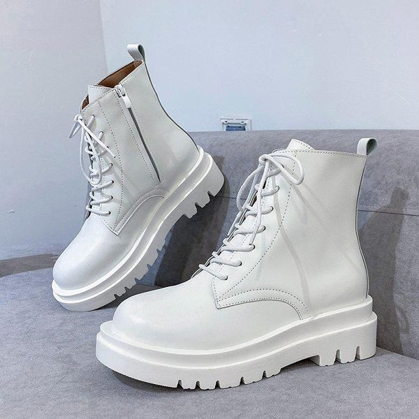 2020 autumn women boots black platform motorcycle boots punk gothic shoes white soft leather combat ankle for women shoes
2020 autumn women boots black platform motorcycle boots punk gothic shoes white soft leather combat ankle for women shoes