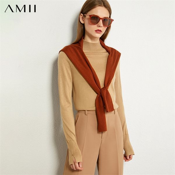 amii minimalism autumn winter solid wool women sweater causal turtleneck slim fit fashion female sweater 1307 201223, White;black
amii minimalism autumn winter solid wool women sweater causal turtleneck slim fit fashion female sweater 1307 201223, White;black