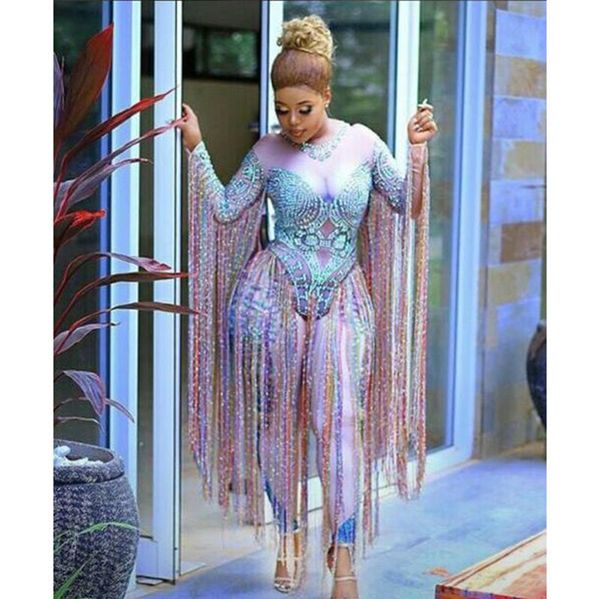 multi-colored tassel rhinestones bodysuit glisten crystals jumpsuit long women nightclub outfit singer stage dance costumes q1118, White
multi-colored tassel rhinestones bodysuit glisten crystals jumpsuit long women nightclub outfit singer stage dance costumes q1118, White