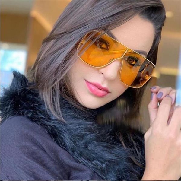 oversized yellow sunglasses trendy ladies goggles big frame sun glasses mens women luxury designer fashion shades square, White;black
oversized yellow sunglasses trendy ladies goggles big frame sun glasses mens women luxury designer fashion shades square, White;black
