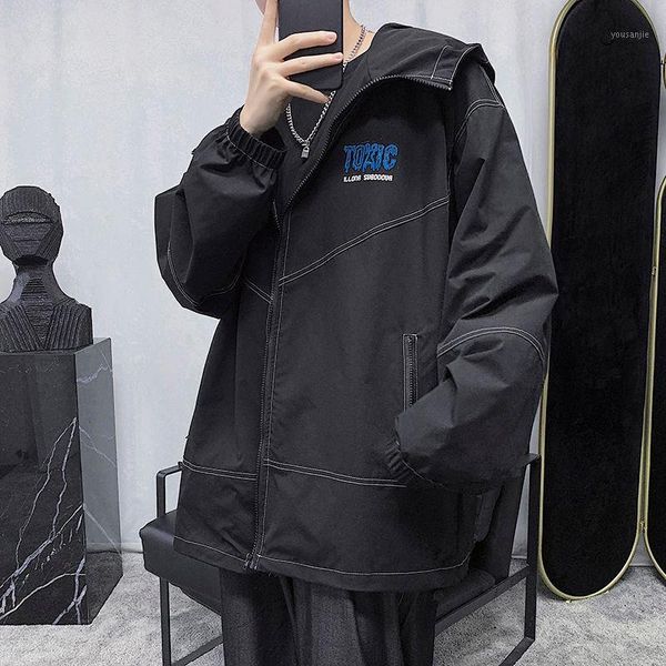 2020 spring and autumn new youth men's solid color loose hooded jacket fashion casual wild closing gray / black1, Black;brown
2020 spring and autumn new youth men's solid color loose hooded jacket fashion casual wild closing gray / black1, Black;brown