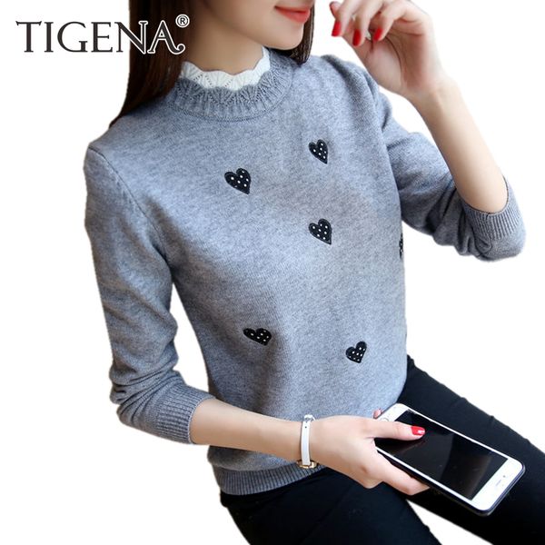 tigena 2019 autumn winter knitted turtleneck pullover and sweater women jumper embroidery cute sweater female pull fmme yellow t200319, White;black
tigena 2019 autumn winter knitted turtleneck pullover and sweater women jumper embroidery cute sweater female pull fmme yellow t200319, White;black