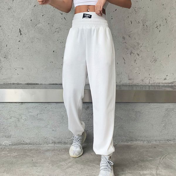 women elastic waist total length hare spring fall waistlines joggers pants dzbn, Black;white
women elastic waist total length hare spring fall waistlines joggers pants dzbn, Black;white