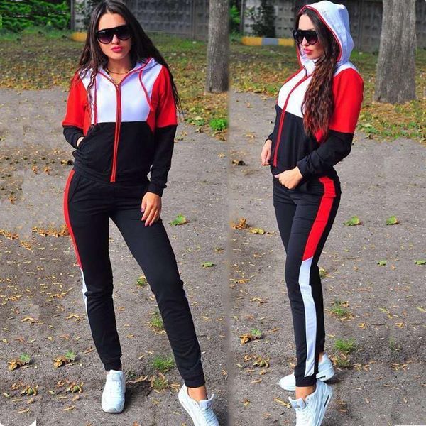2020 two pieces set women tracksuit hoodie and long pants sportwear suit patchwork casual female clothing outfits tracksuit girl, Gray
2020 two pieces set women tracksuit hoodie and long pants sportwear suit patchwork casual female clothing outfits tracksuit girl, Gray