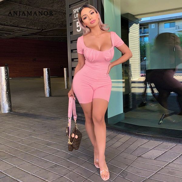 anjamanor square neck short sleeve rompers womens jumpsuit sporty one piece outfit summer 2020 women clothing d16-bd17 t200704, Black;white
anjamanor square neck short sleeve rompers womens jumpsuit sporty one piece outfit summer 2020 women clothing d16-bd17 t200704, Black;white