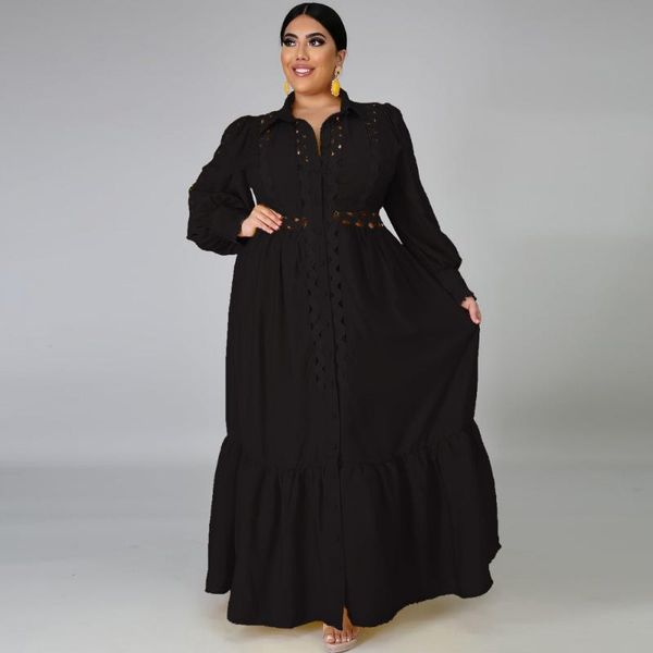 casual dresses 4xl 5xl plus size christmas robe femme women maxi big hollow out african long dress spring autumn clothes, Black;gray
casual dresses 4xl 5xl plus size christmas robe femme women maxi big hollow out african long dress spring autumn clothes, Black;gray
