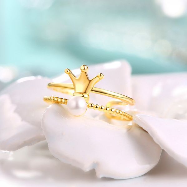 ajustable size 925 sterling silver natural freshwater pearl crown rings style for women as the gift christmas presents, Golden;silver
ajustable size 925 sterling silver natural freshwater pearl crown rings style for women as the gift christmas presents, Golden;silver
