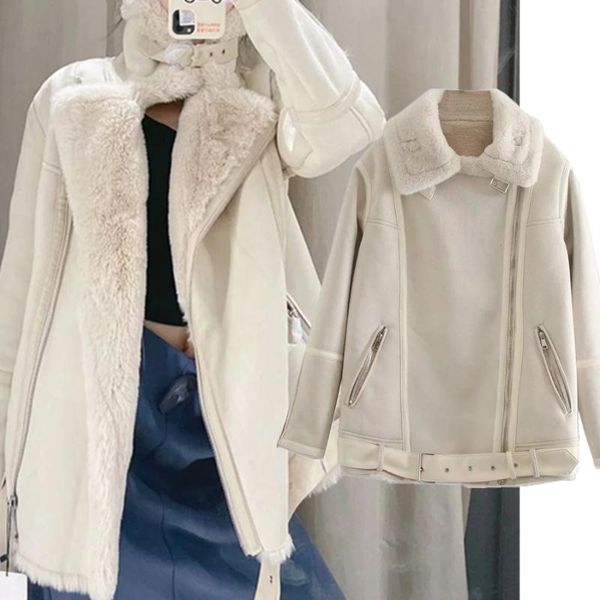 wishered winter parka part женщины англия стиль high street vintage bearabies свободные молнии замши мотоцикл кожаная куртка женщины, Black
wishered winter parka part женщины англия стиль high street vintage bearabies свободные молнии замши мотоцикл кожаная куртка женщины, Black