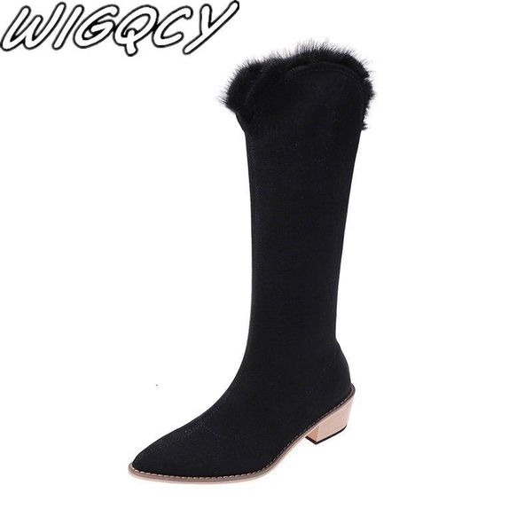 2020 ins women knee high boots female leather winter warm knight platform plus size booties lady high heels very warm, Black
2020 ins women knee high boots female leather winter warm knight platform plus size booties lady high heels very warm, Black