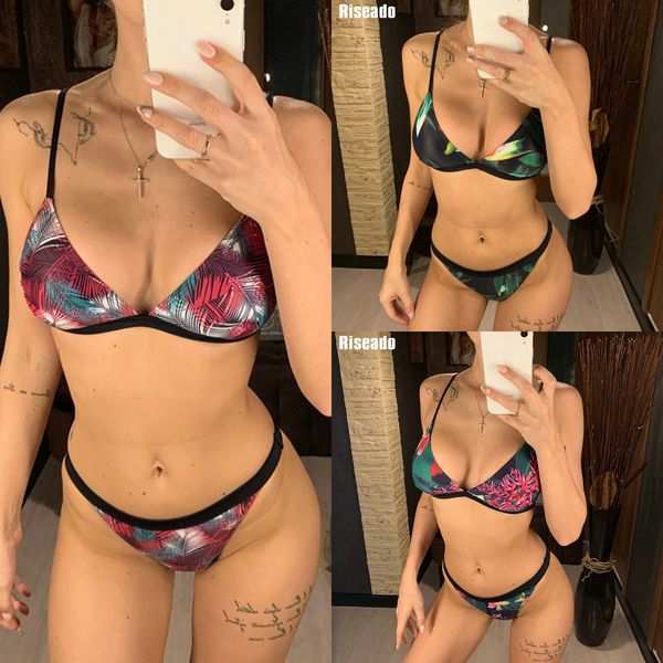 riseado micro bikinis 2020 tropical leaf print swimwear women push up swimsuit biquini strap bikini set beach wear y1120, White;black
riseado micro bikinis 2020 tropical leaf print swimwear women push up swimsuit biquini strap bikini set beach wear y1120, White;black