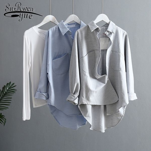 spring women summer blouse korean long sleeve womens and blouses vintage women shirts blusas feminina 6658 50 y200622, White
spring women summer blouse korean long sleeve womens and blouses vintage women shirts blusas feminina 6658 50 y200622, White