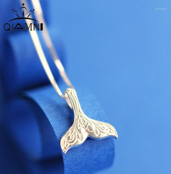 wholesale- qiming wholesale wedding jewelry 925 sterling silver whale tail fish nautical charm mermaid tail silver necklace women neckalces1
wholesale- qiming wholesale wedding jewelry 925 sterling silver whale tail fish nautical charm mermaid tail silver necklace women neckalces1