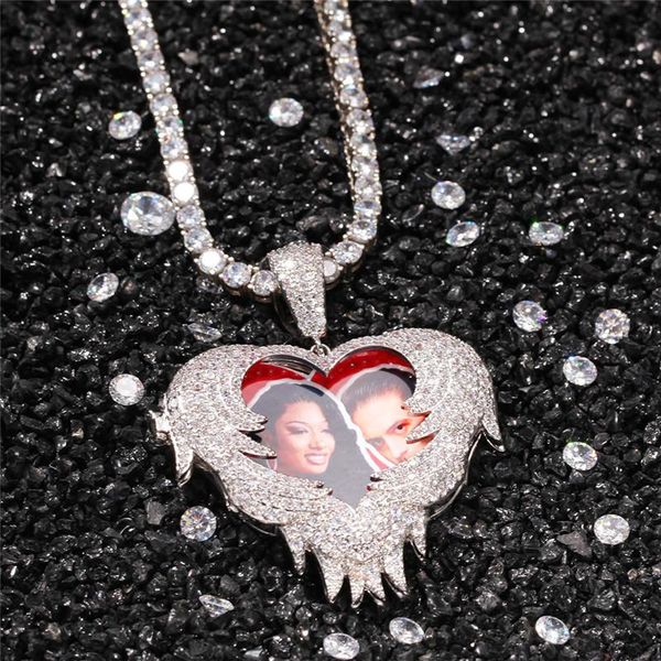 new fashion charm hip hop jewelry iced out love shape flip custom p pendant personality creativity diy necklace with rope chain, Silver
new fashion charm hip hop jewelry iced out love shape flip custom p pendant personality creativity diy necklace with rope chain, Silver