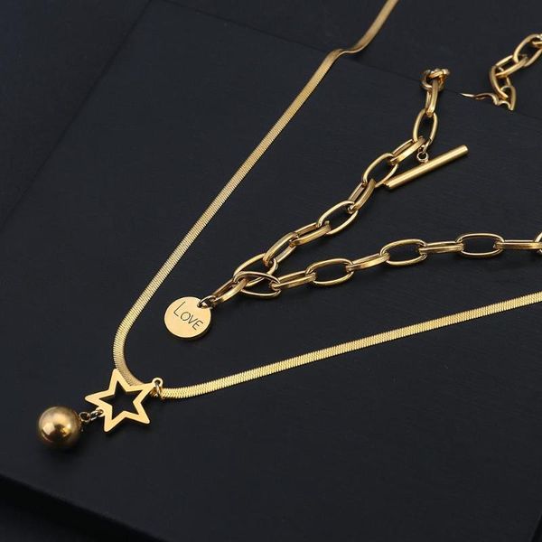 aensoa fashion star ball round pendant necklaces minimalist metal chain gold color collar necklace jewelry gift 2020 female gift, Silver
aensoa fashion star ball round pendant necklaces minimalist metal chain gold color collar necklace jewelry gift 2020 female gift, Silver