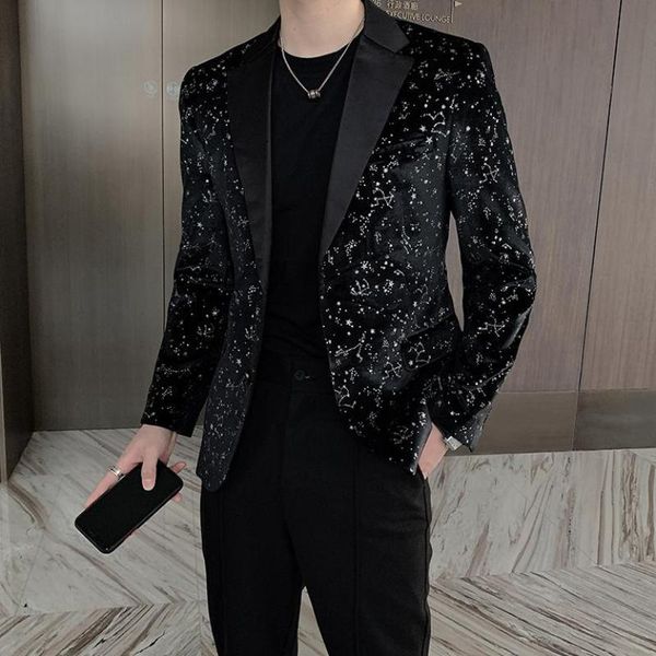 2021 spring stylish luxury black velour blazers mens velvet party dress dandy elegant retro fashionable jacket for men club star, White;black
2021 spring stylish luxury black velour blazers mens velvet party dress dandy elegant retro fashionable jacket for men club star, White;black