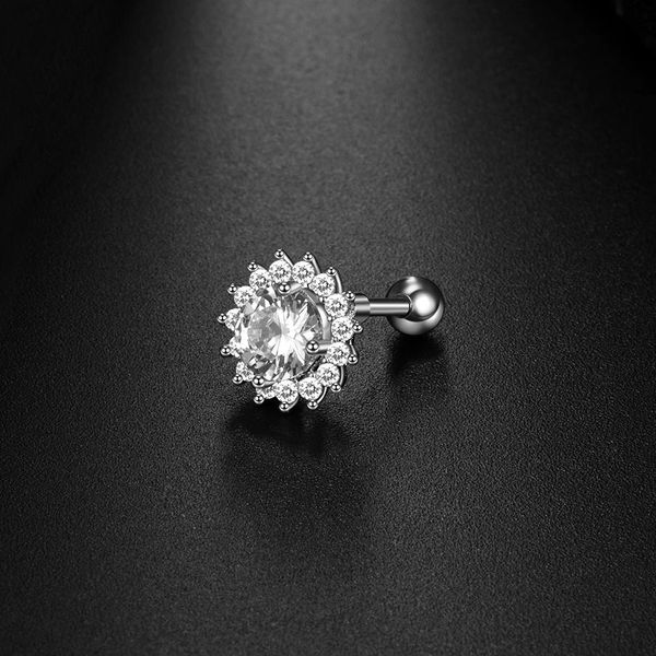 1pc prong setting cz gem ear helix tragus cartilage stud earrings internally thread labret monroe lip stud piercing jewelry q sqcxkk, Silver 
1pc prong setting cz gem ear helix tragus cartilage stud earrings internally thread labret monroe lip stud piercing jewelry q sqcxkk, Silver