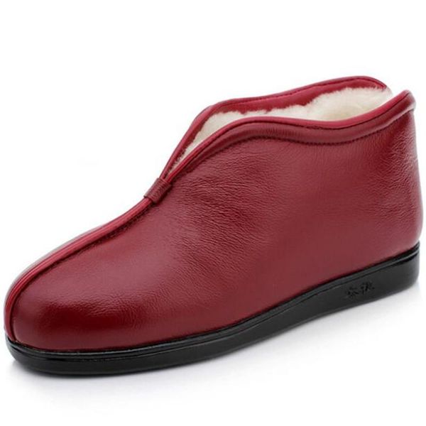 boots winter thick wool mother shoes woman warm genuine leather fashion casual flat snow large size, Black
boots winter thick wool mother shoes woman warm genuine leather fashion casual flat snow large size, Black
