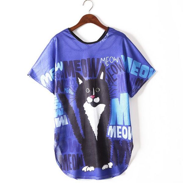 2021 street trajes black cat hip hop style of the short slender women's t-shirt print 4n6h, White
2021 street trajes black cat hip hop style of the short slender women's t-shirt print 4n6h, White