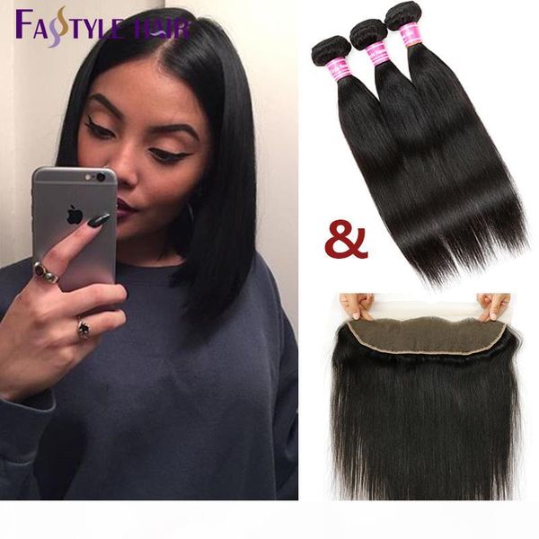 indian straight hair weave 3 bundles with 13"x4" swiss lace frontal closure 100% unprocessed virgin human hair extension wefts & c, Black;brown
indian straight hair weave 3 bundles with 13"x4" swiss lace frontal closure 100% unprocessed virgin human hair extension wefts & c, Black;brown