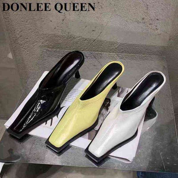 slippers elegant thin high heel slippers women spring slip on mule shoes fashion square toe casual outdoor slide flip flops zapatos mujer 22, Black
slippers elegant thin high heel slippers women spring slip on mule shoes fashion square toe casual outdoor slide flip flops zapatos mujer 22, Black
