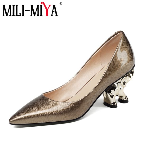 mili-miya brand shoes woman elephant sculpture heel leather pumps high heels autumn summer pointed toe female party dress shoes c1120, Black
mili-miya brand shoes woman elephant sculpture heel leather pumps high heels autumn summer pointed toe female party dress shoes c1120, Black