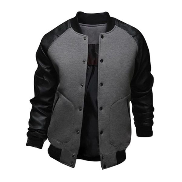 cool college baseball jacket men fashion design black pu leather sleeve mens slim fit varsity jacket brand veste homme xxl lj201013, Black;brown
cool college baseball jacket men fashion design black pu leather sleeve mens slim fit varsity jacket brand veste homme xxl lj201013, Black;brown