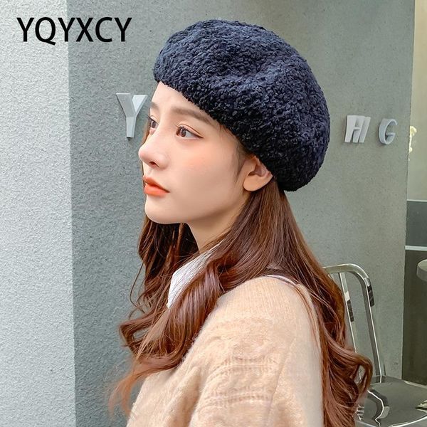 berets yqyxcy hat women winter beret femme cashmere flat solid color retro painter cap chapeau gorras thick warm, Blue;gray
berets yqyxcy hat women winter beret femme cashmere flat solid color retro painter cap chapeau gorras thick warm, Blue;gray
