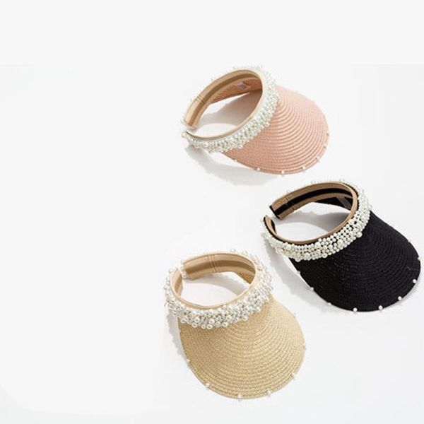 pearl ladies hat female elegant pearl straw hat sun wide brim sun girls beach fashion ladies, Blue;gray
pearl ladies hat female elegant pearl straw hat sun wide brim sun girls beach fashion ladies, Blue;gray