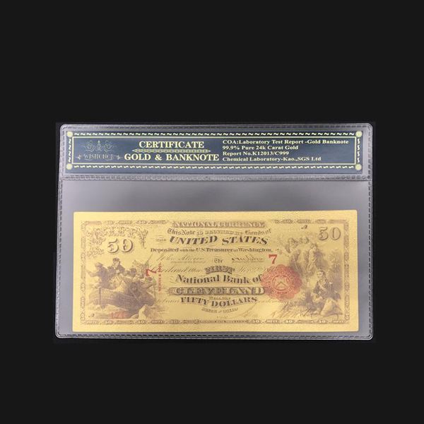 wishonor 1875's american gold gold banknote 50 доллар банкноты в 24k replica replica для коллекции jllcjq
wishonor 1875's american gold gold banknote 50 доллар банкноты в 24k replica replica для коллекции jllcjq