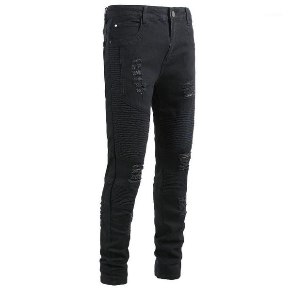 men's black holes ripped biker jeans for motorcycle slim skinny stretch denim pants size29- 421, Blue
men's black holes ripped biker jeans for motorcycle slim skinny stretch denim pants size29- 421, Blue