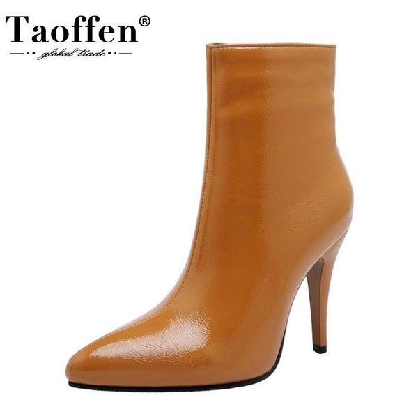 boots taoffen size 30-43 women ankle fashion zipper thin high heel winter shoes woman warm daily pointed toe short boot, Black
boots taoffen size 30-43 women ankle fashion zipper thin high heel winter shoes woman warm daily pointed toe short boot, Black