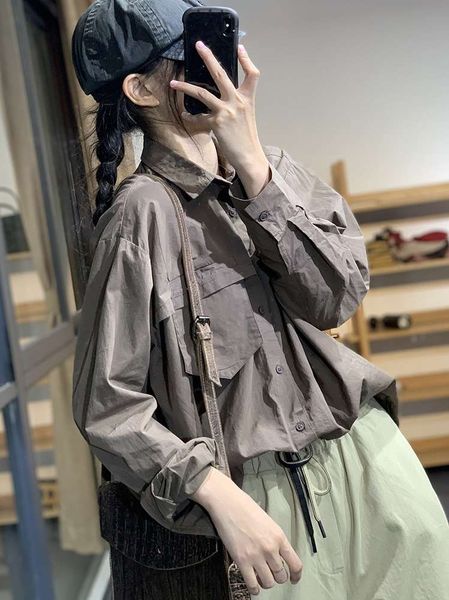 mori spring korean edition artistic personality stitching irregular pocket loose casual solid color versatile shirt girl, White
mori spring korean edition artistic personality stitching irregular pocket loose casual solid color versatile shirt girl, White