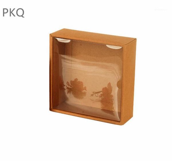 11*11*2.5cm kraft paper gift box with transparent pvc window stock earring/necklace jewelry box1
11*11*2.5cm kraft paper gift box with transparent pvc window stock earring/necklace jewelry box1