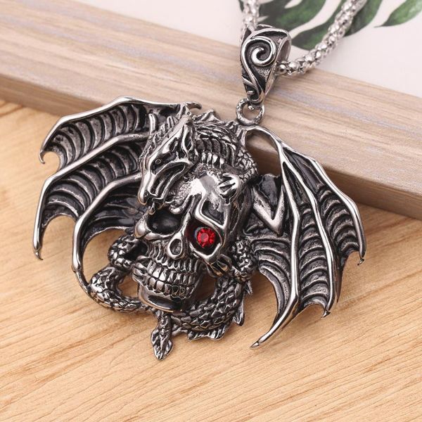 pendant necklaces chicvie dragon punk pendants&necklaces for women hip-hop skull silver necklace stainless steel statement sne190190
pendant necklaces chicvie dragon punk pendants&necklaces for women hip-hop skull silver necklace stainless steel statement sne190190