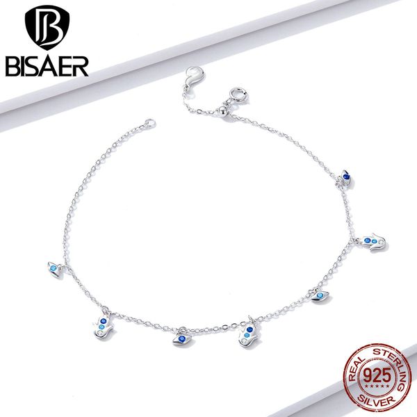 bisaer hamsa fatima hand 925 sterling silver lucky eyes zircon foot chain anklets for women feet leg link jewelry eft004 q1219, Red;blue
bisaer hamsa fatima hand 925 sterling silver lucky eyes zircon foot chain anklets for women feet leg link jewelry eft004 q1219, Red;blue