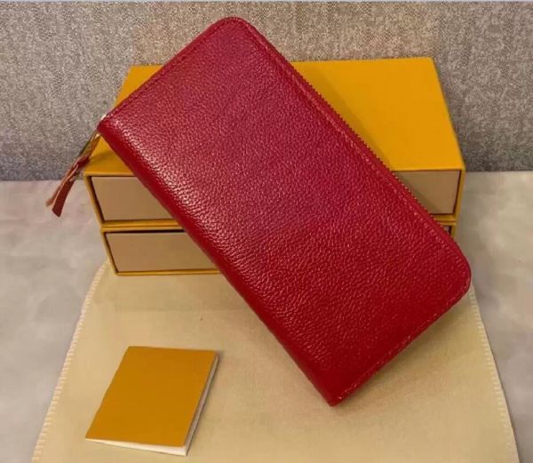 zipper wallet the most stylish cards coins men leather purse card holder women designer wallet bags clutch handbag with box, Red;black 
zipper wallet the most stylish cards coins men leather purse card holder women designer wallet bags clutch handbag with box, Red;black